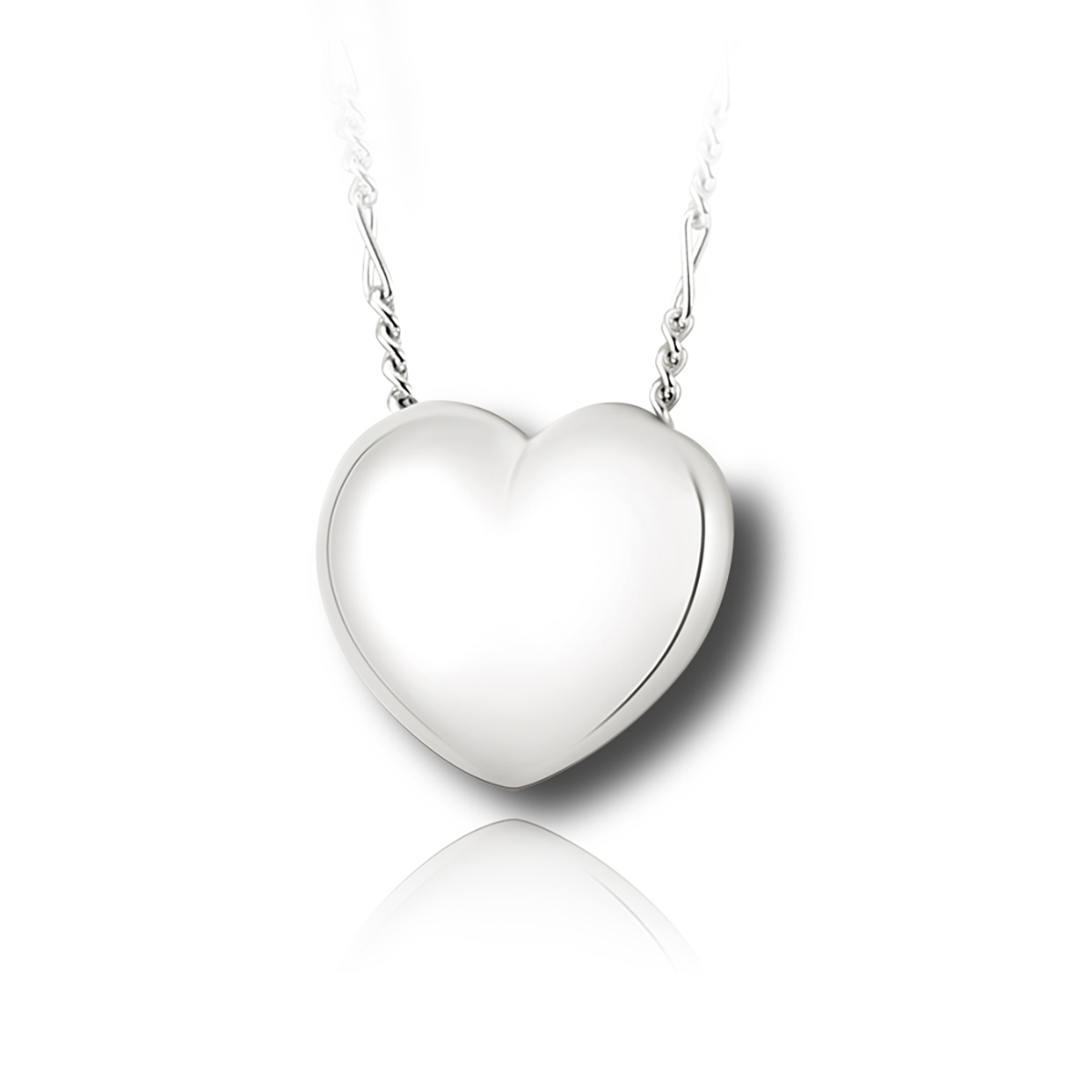 Heart Pendant in  White Rock